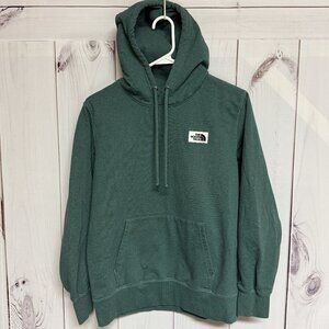 The North Face Heritage Patch Hoodie Women’s Small Green Heather EUC